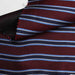 Striped Silk Jacquard – Burgundy, Navy & Light Blue-Fabric-FabricSight