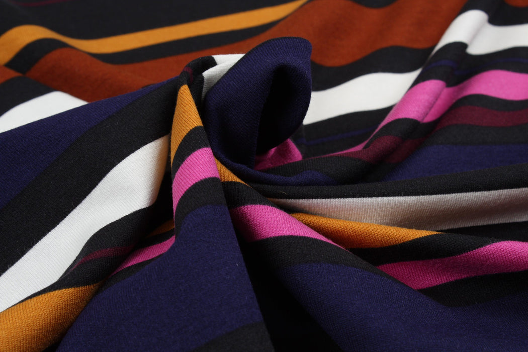 Stripes Printed Jersey - Stretch-Surplus-FabricSight