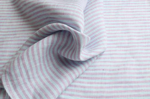 Stripes Washed Linen-Fabric-FabricSight