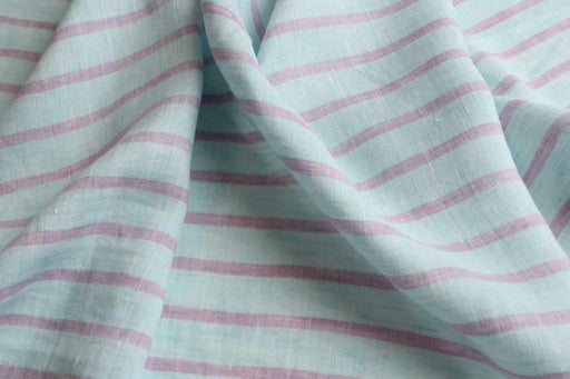 Stripes Washed Linen-Fabric-FabricSight