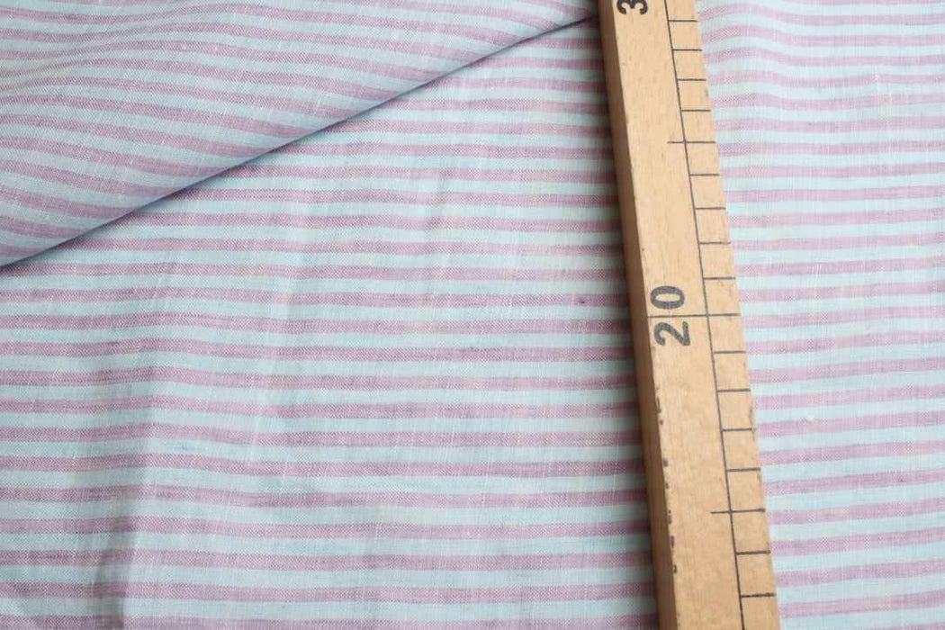 Stripes Washed Linen-Fabric-FabricSight