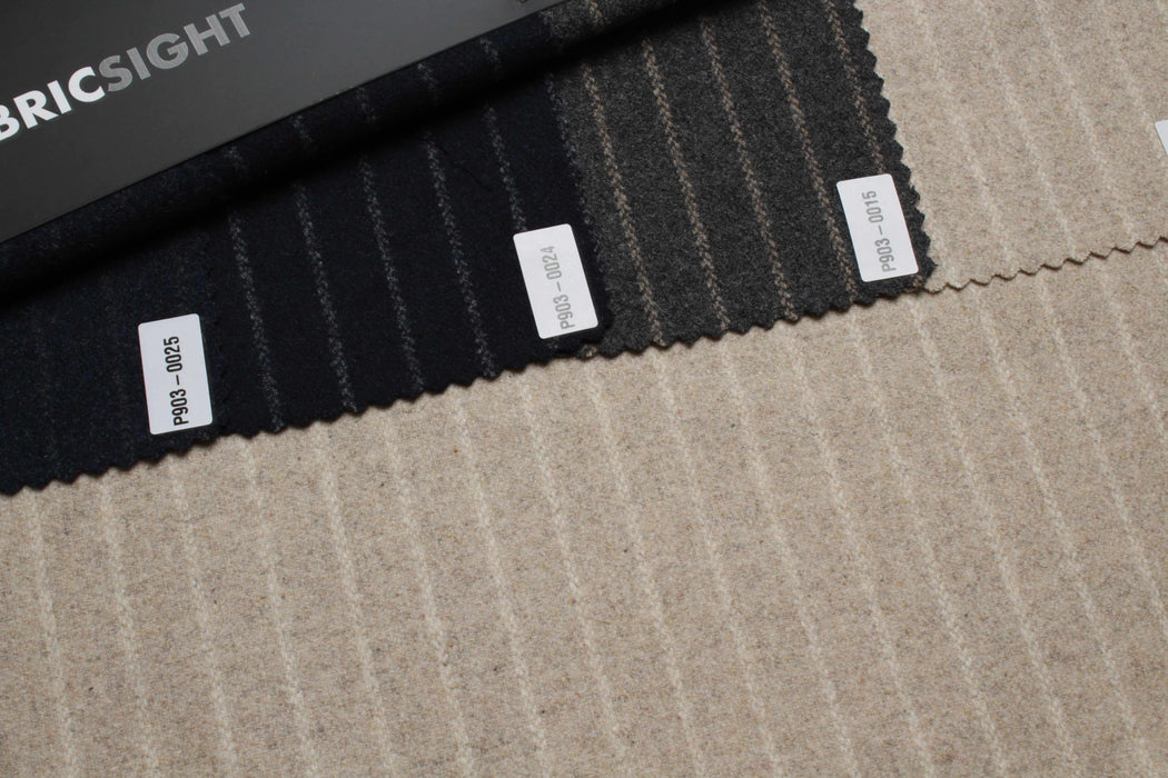 Stripes Wool Blend for Outwear - 4 colors available-Fabric-FabricSight