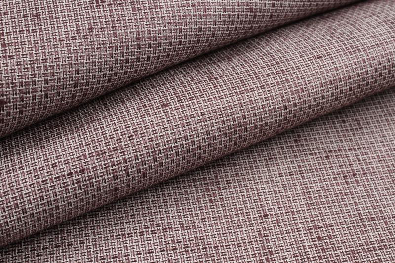 Structured Linen Cotton - Yarn dyed - Micro Pattern Wine Color-Fabric-FabricSight