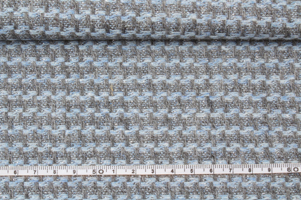 Structured Recycled Wool, Metallic Touch-Fabric-FabricSight