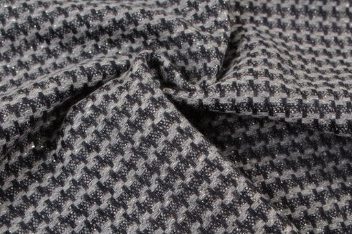 Structured recycled Wool Grey-Fabric-FabricSight