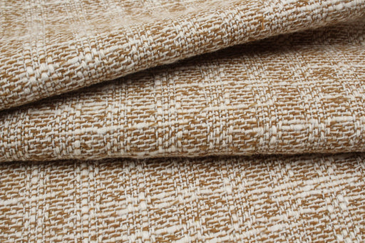 Summer Tweed Slubbed - Brown Checks-Fabric-FabricSight
