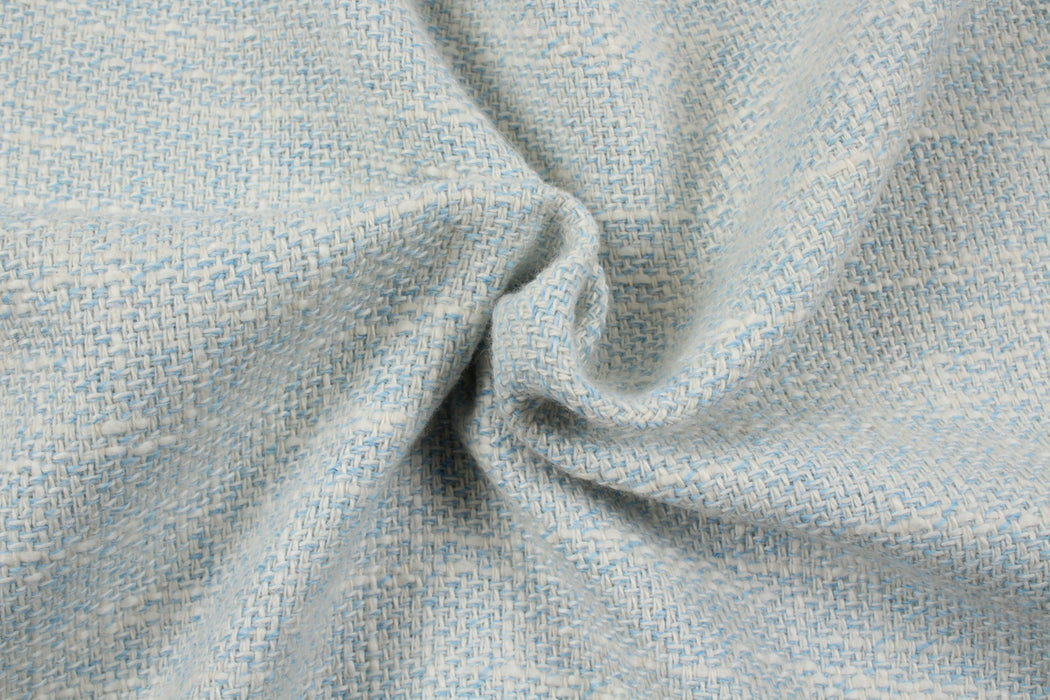 Summer Tweed Slubbed - Light Blue-Fabric-FabricSight
