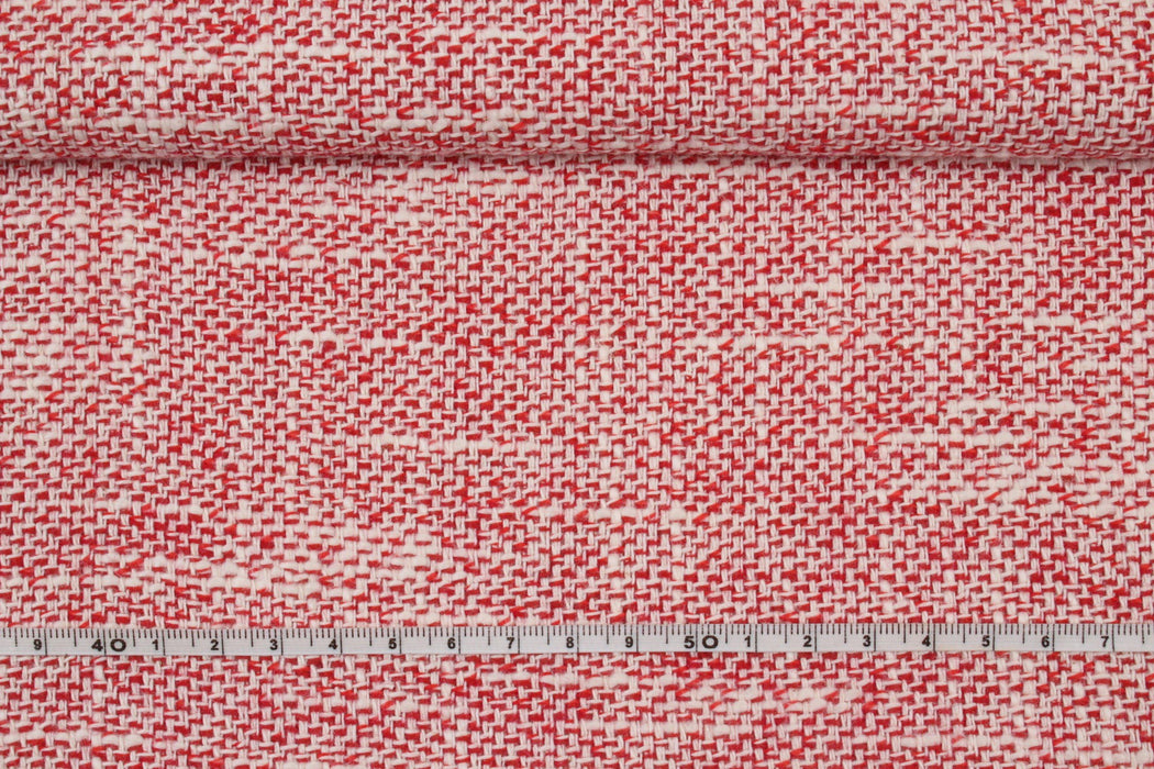 Summer Tweed Slubbed - Red-Fabric-FabricSight