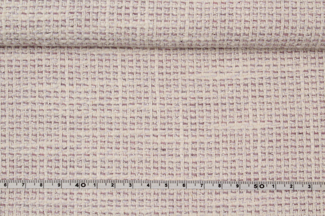 Summer Tweed With Lurex - Lilac-Fabric-FabricSight