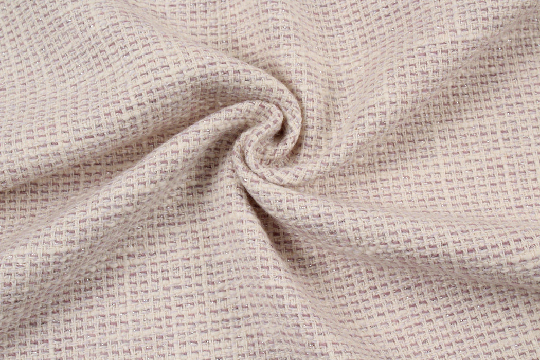 Summer Tweed With Lurex - Lilac-Fabric-FabricSight