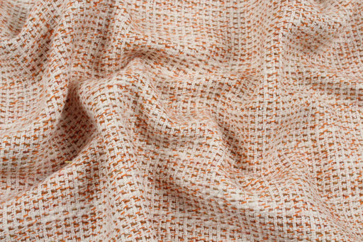Summer Tweed With Lurex - Orange-Surplus-FabricSight