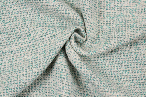 Summer Tweed With Lurex - Turquoise-Fabric-FabricSight