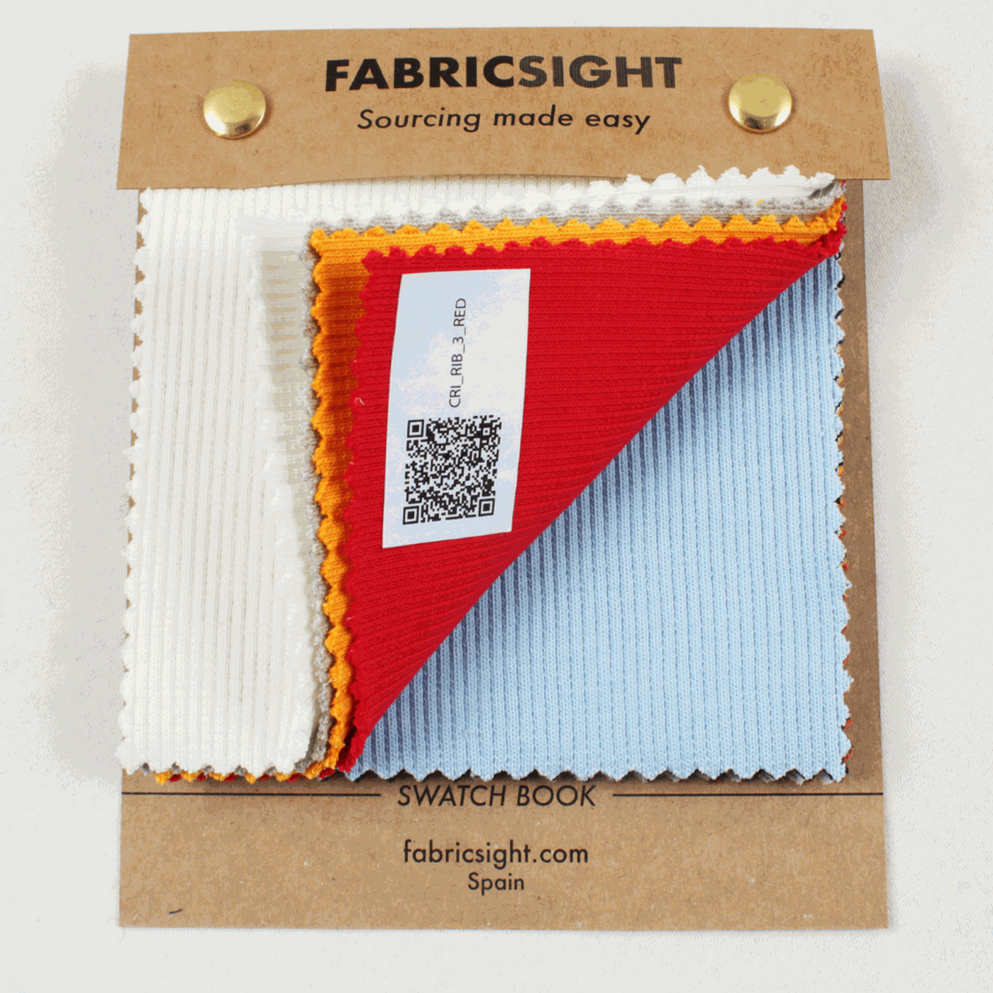 Swatch Book DALIA Organic Cotton Ribs for Tops, Hoodies, Sportswear ...
