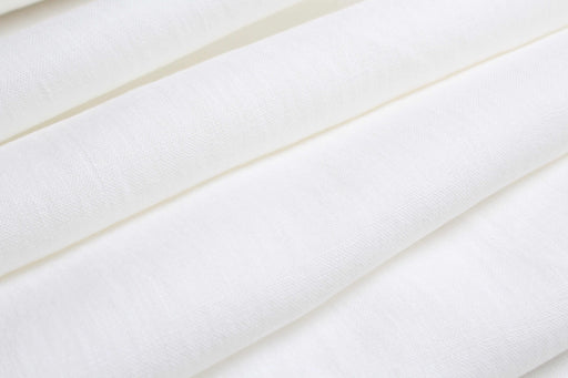 Swatch-Off-White Mid-Weight washed Linen-Fabric-FabricSight