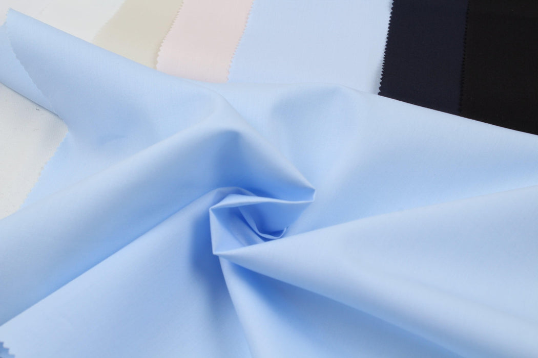 Swatch-Organic Cotton Shirting Poplin – Lightweight & Soft – Reorderable-Fabric-FabricSight