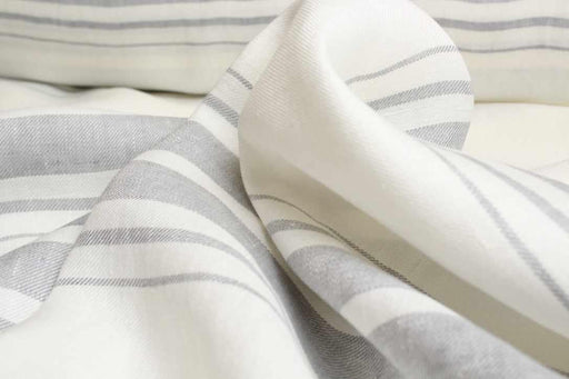 Swatch-Rapport Stripes Mid-Weight washed Linen-Fabric-FabricSight