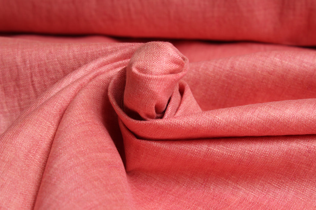 Swatch-Shiny Finshing Mid-Weight washed Linen-Fabric-FabricSight