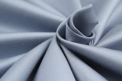 TENCEL COTTON SATIN 280 GSM - Stretch - Light Blue - remnant-Remnant-FabricSight