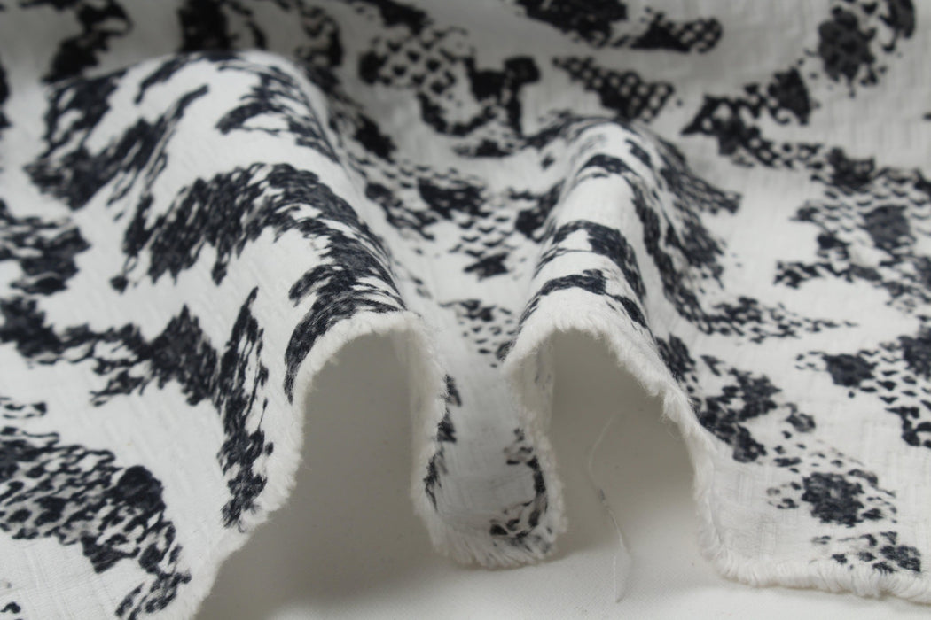 Textured Mid-Weight Cotton Fabric - Abstract Print-Fabric-FabricSight