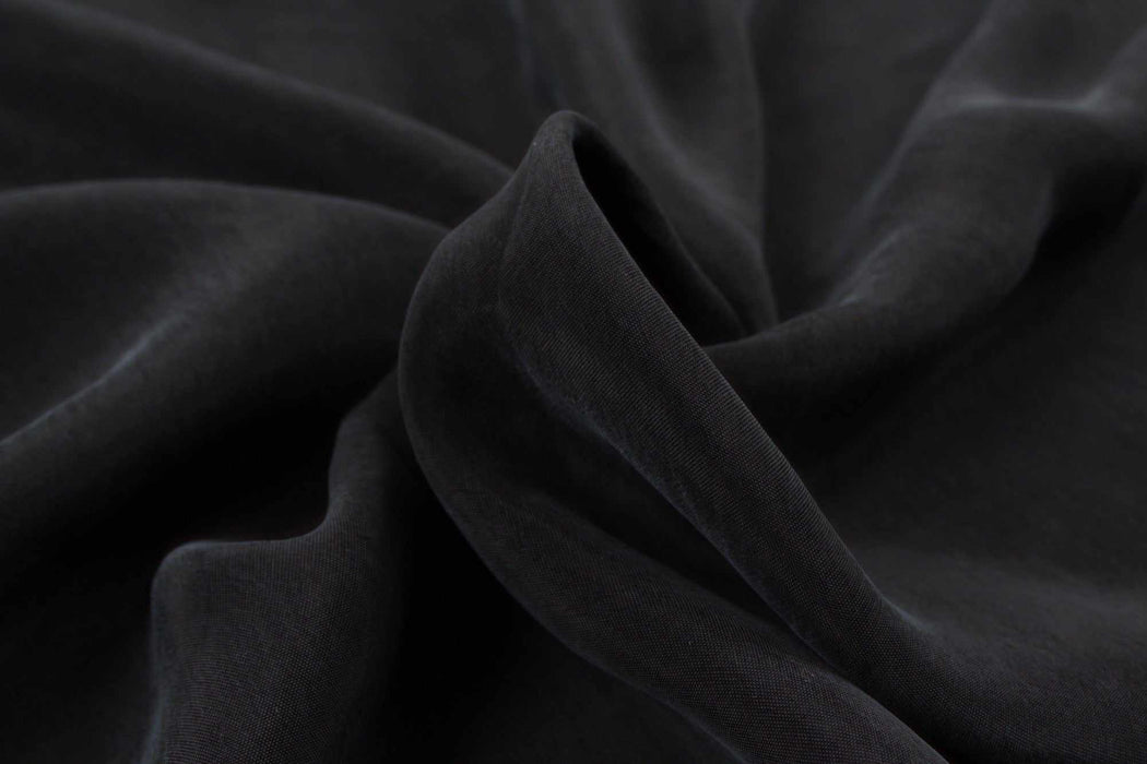 Vegan silk - Cupro Satin - SCARLET (+50 Colors Available)-Fabric-FabricSight