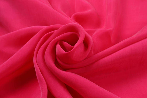 Vegan silk - Cupro Satin - SCARLET (+50 Colors Available)-Fabric-FabricSight