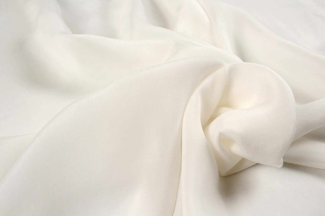 Vegan silk - Cupro Satin - SCARLET (+50 Colors Available)-Fabric-FabricSight