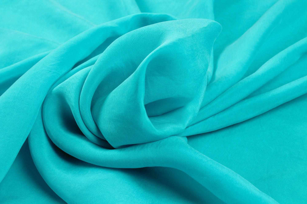 Vegan silk - Cupro Satin - SCARLET (+50 Colors Available)-Fabric-FabricSight