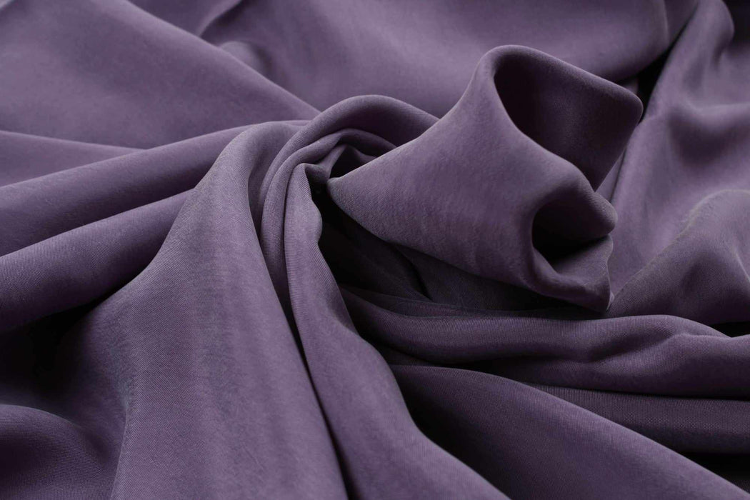 Vegan silk - Cupro Satin - SCARLET (+50 Colors Available)-Fabric-FabricSight
