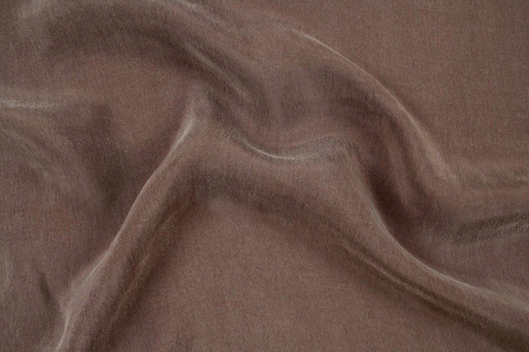 Vegan silk - Cupro Satin - SCARLET (+50 Colors Available)-Fabric-FabricSight