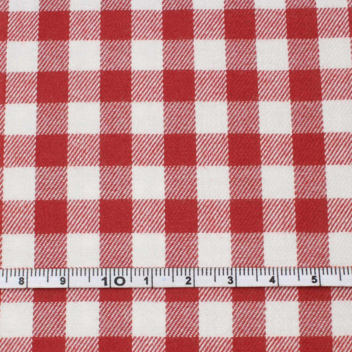 Vichy Checks Cotton Flannel for Shirting - 4 Colors Available-Fabric-FabricSight