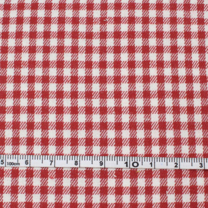 Vichy Checks Cotton Flannel for Shirting - 4 Colors Available-Fabric-FabricSight
