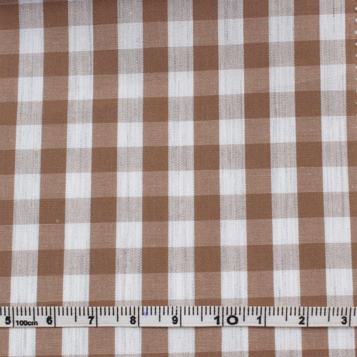 Vichy Cotton - Rustic Look - Small and Medium Checks-Fabric-FabricSight