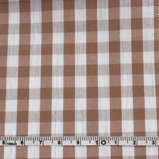 Vichy Cotton - Rustic Look - Small and Medium Checks-Fabric-FabricSight