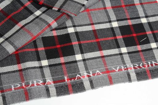 Virgin Wool Plaid for Blazers and Coats from Luxury Maison-Fabric-FabricSight
