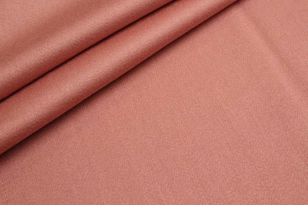 Virgin Wool with Tencel Fabric for Trousers and Blazers - Dark Coral-Fabric-FabricSight