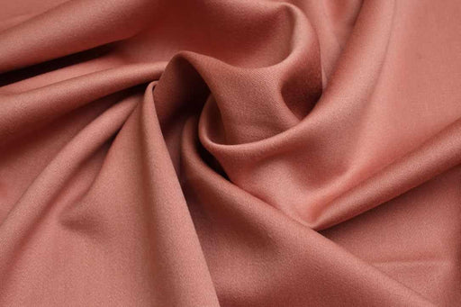 Virgin Wool with Tencel Fabric for Trousers and Blazers - Dark Coral-Fabric-FabricSight