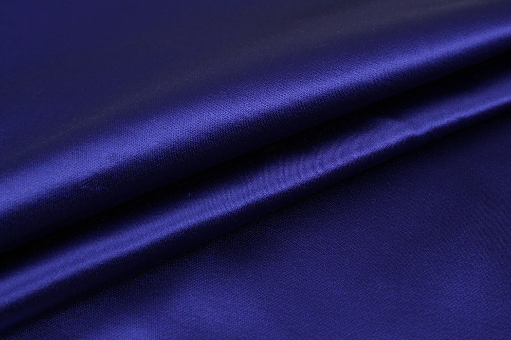 Viscose Cotton Duchess Satin - Medium-Weight - Purple-Fabric-FabricSight