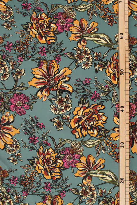 Viscose Poplin - Floral-Surplus-FabricSight