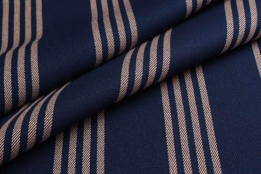 swatch-Viscose & Tencel™ Twill – Stripes and Checks – Spanish Deadstock Fabric-Fabric-FabricSight