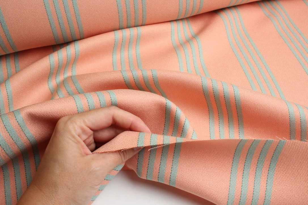 Viscose & Tencel™ Twill – Stripes and Checks – Spanish Deadstock Fabric-Fabric-FabricSight