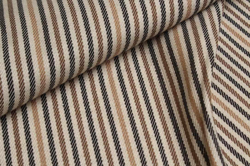 Viscose Tencel™ Twill Stripe Fabric – Spanish Deadstock-Fabric-FabricSight