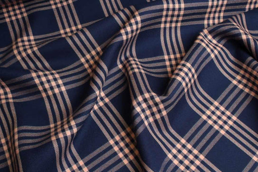 Viscose & Tencel™ Twill – Stripes and Checks – Spanish Deadstock Fabric-Fabric-FabricSight