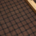 Washed 100% organic linen Checks - Brown/Black-Fabric-FabricSight