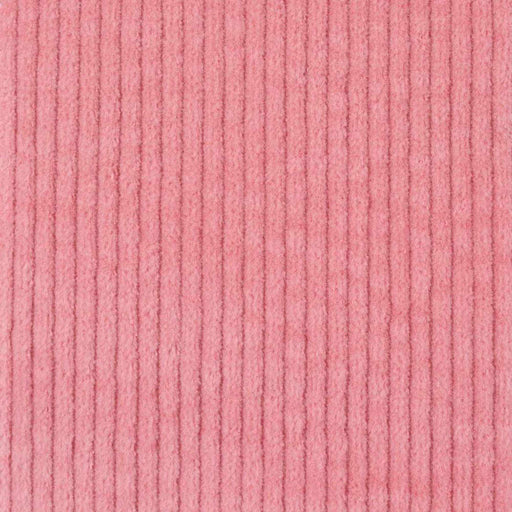 Washed Cotton Stretch Corduroy 6 Wale - Coral, 1.5 meters (remnant)-Remnant-FabricSight