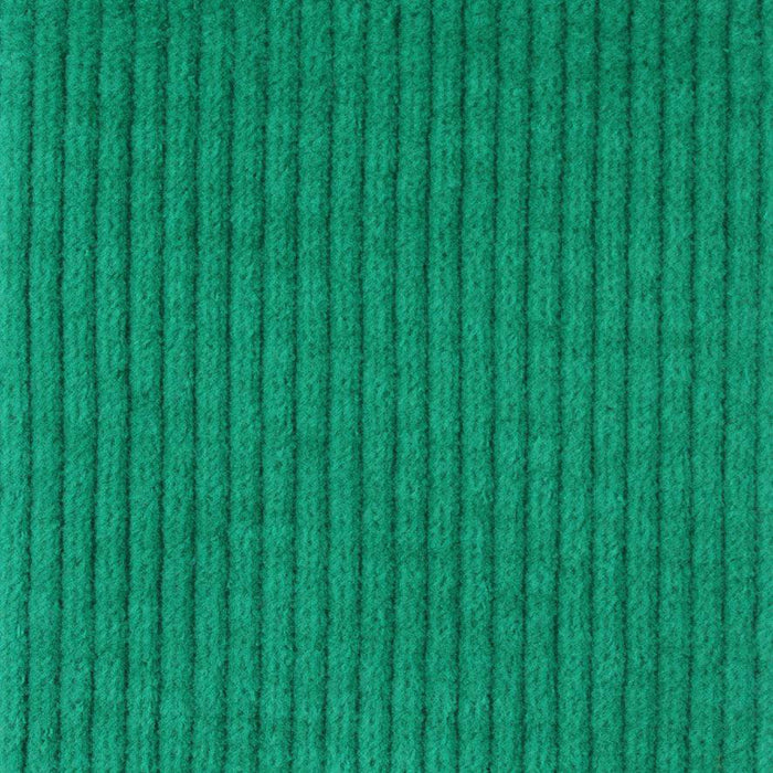 Washed Cotton Stretch Corduroy 6 Wale - Green (Remnant)-Remnant-FabricSight