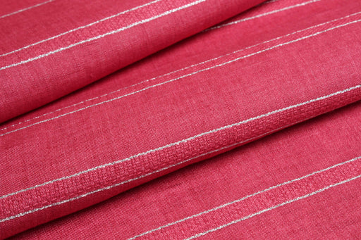 Swatch-Washed Linen With Lurex Stripes-Fabric-FabricSight