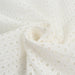 White Cotton Embroidery (Sangallo) - Dots Pattern-Fabric-FabricSight