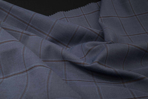 Windowpane Stretch for Suits - MULA-Fabric-FabricSight