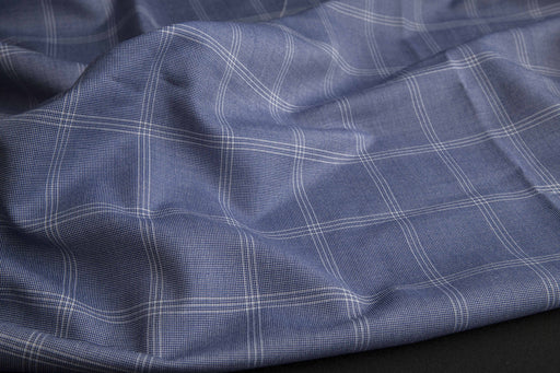 Windowpane Stretch for Suits - ROTHAY-Fabric-FabricSight