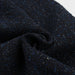 Wool Blend Tweed for Jackets - Black and Blue Melange-Fabric-FabricSight